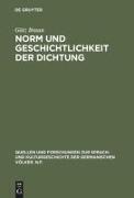 Vorderes Coverbild Norm und Geschichtlichkeit der Dichtung