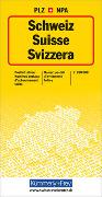 Kümmerly+Frey Schweiz, Postleitzahlenkarte 1:260.000