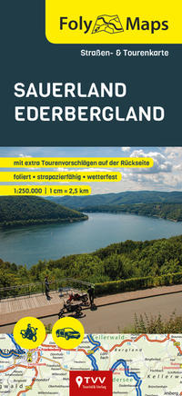 Vorderes Coverbild FolyMaps Sauerland Ederbergland 1:250 000