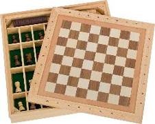 Spiele-Set Schach, Dame und Mühle