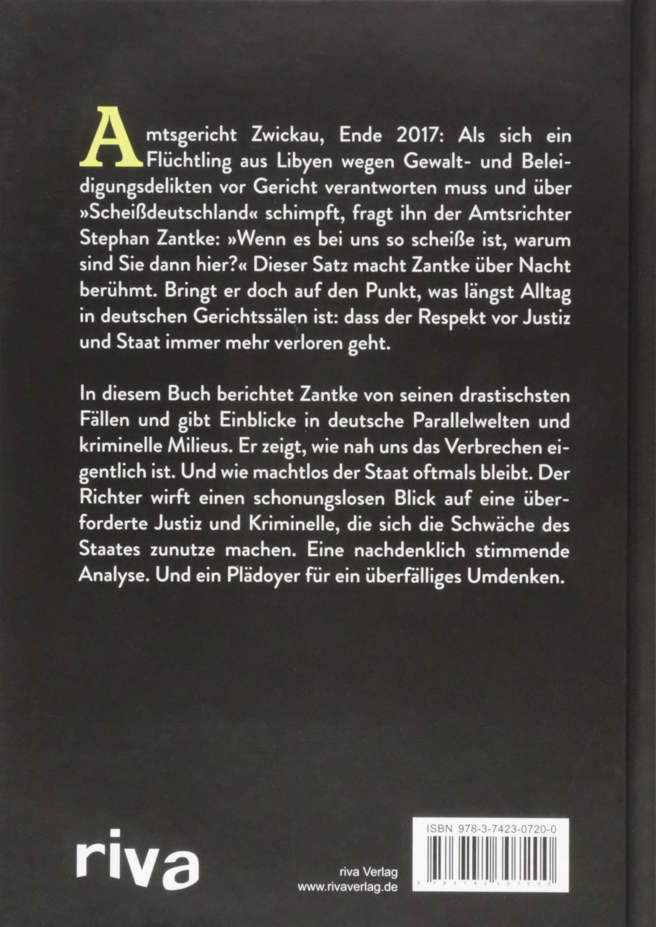 Rückseitencover "Wenn Deutschland so scheiße ist, warum sind Sie dann hier?"