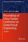 Proceedings of China-Europe Conference on Geotechnical Engineering