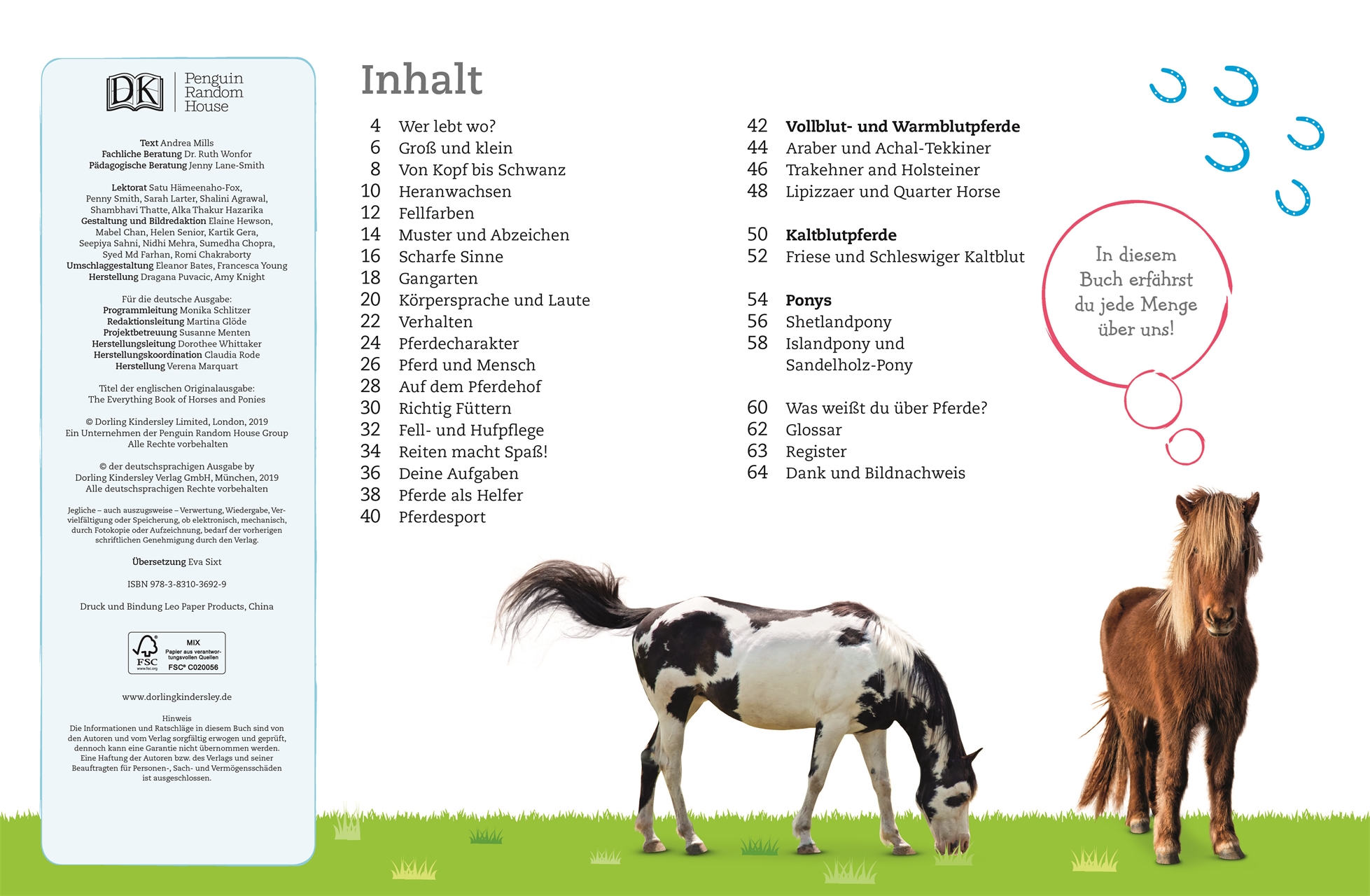 Beispielinhalt (Bild) Pferde und Ponys