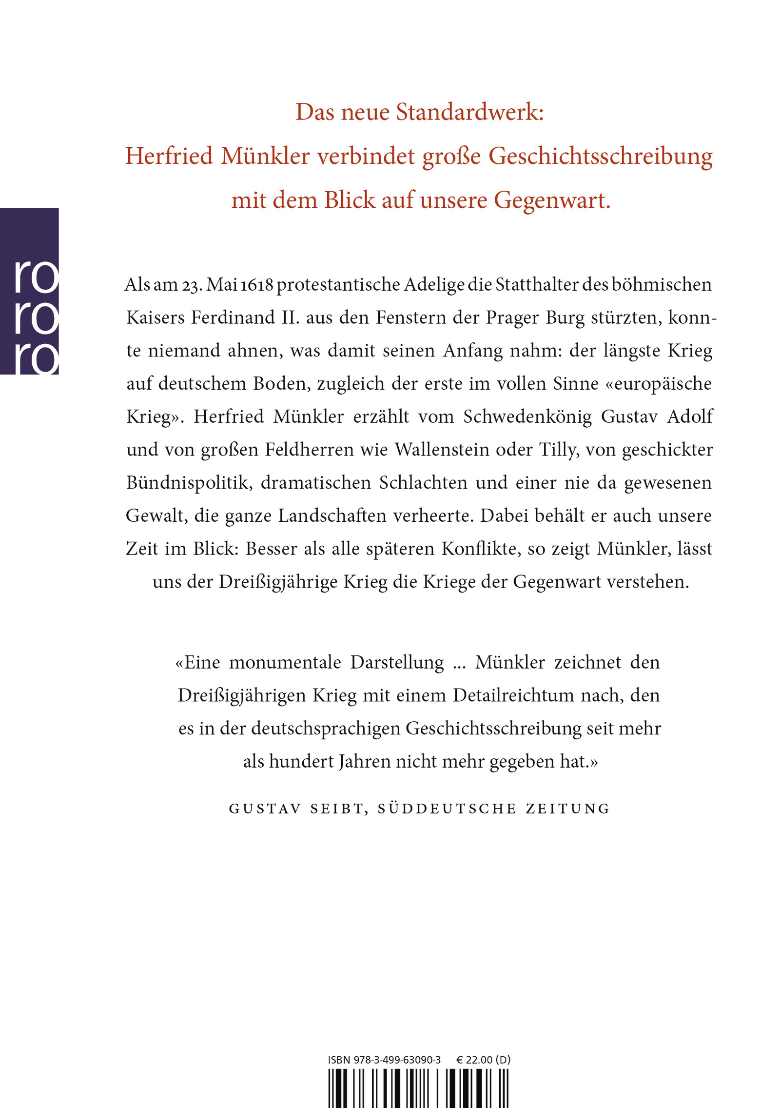 Rückseitencover Der Dreißigjährige Krieg