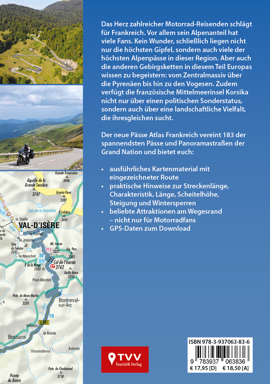 Rückseitencover PÄSSE ATLAS FRANKREICH