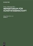 Repertorium für Kunstwissenschaft. Band 31