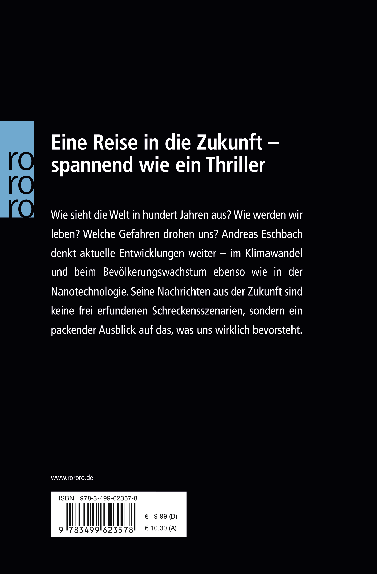 Rückseitencover Das Buch der Zukunft