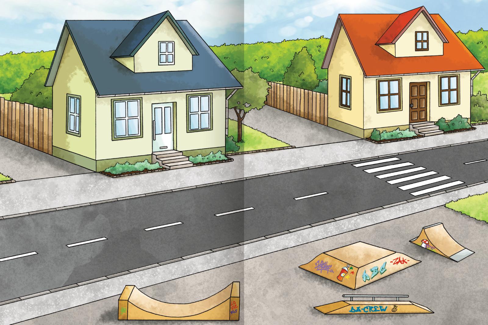 Beispielinhalt (Bild) Erstes Stickern – Fahrzeuge