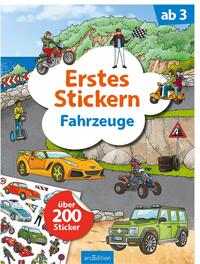 Vorderes Coverbild Erstes Stickern – Fahrzeuge