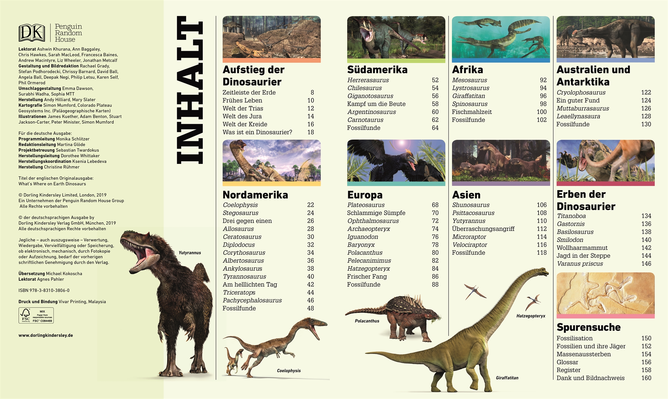 Beispielinhalt (Bild) Dinosaurier-Atlas