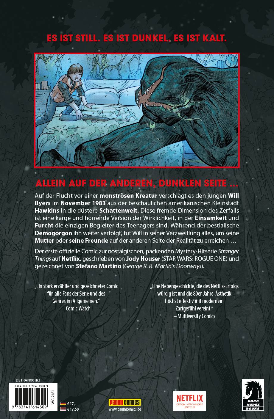 Rückseitencover Stranger Things - Der Comic zur Netflix-Erfolgsserie