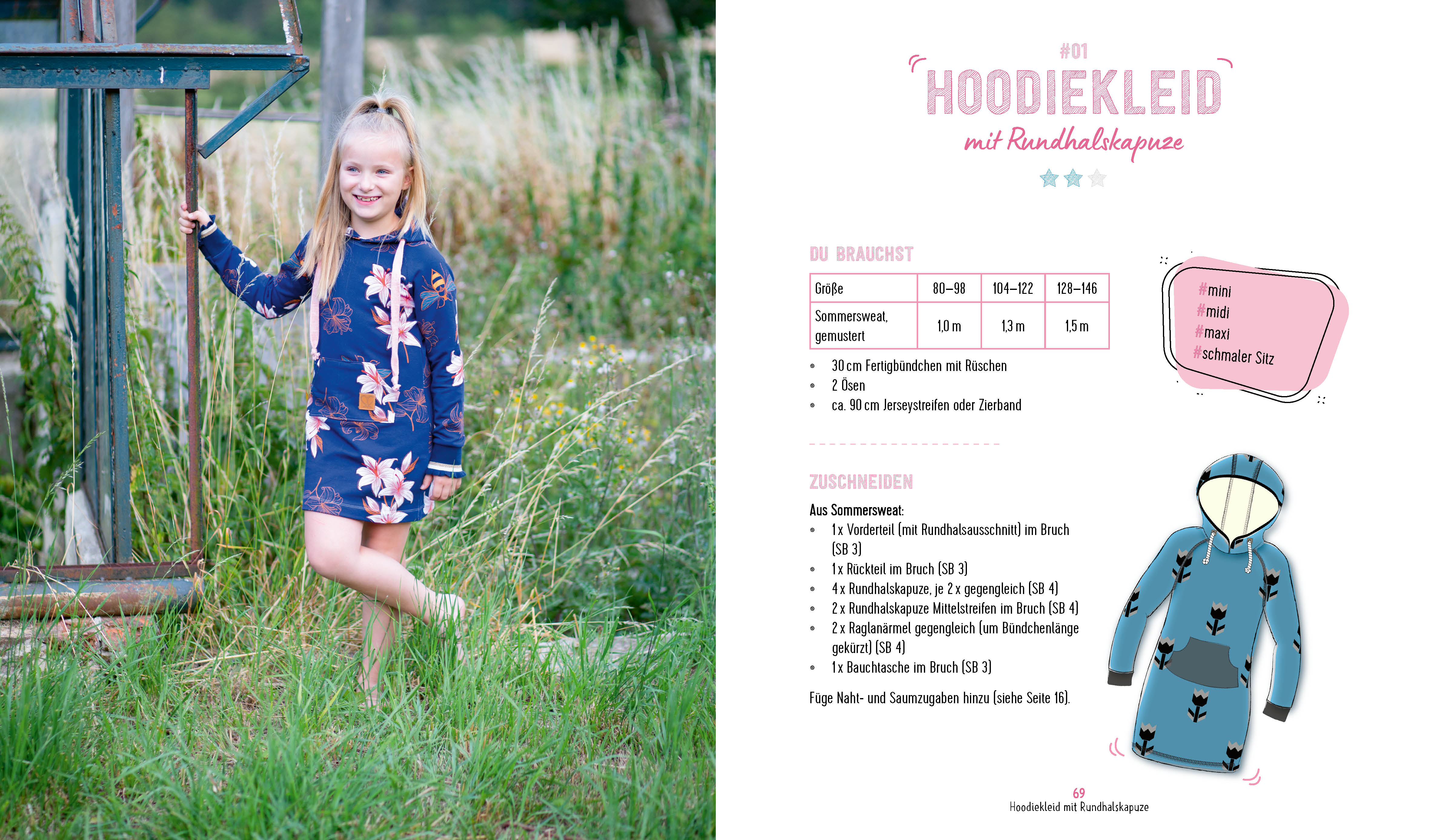 Beispielinhalt (Bild) Alles Jersey – Kleider nähen Girls