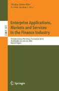 Enterprise Applications, Markets and Services in the Finance Industry