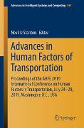 Advances in Human Factors of Transportation