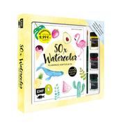 50 x Watercolor – Flamingo, Kaktus & Co. – Starter-Set – Sonderausgabe