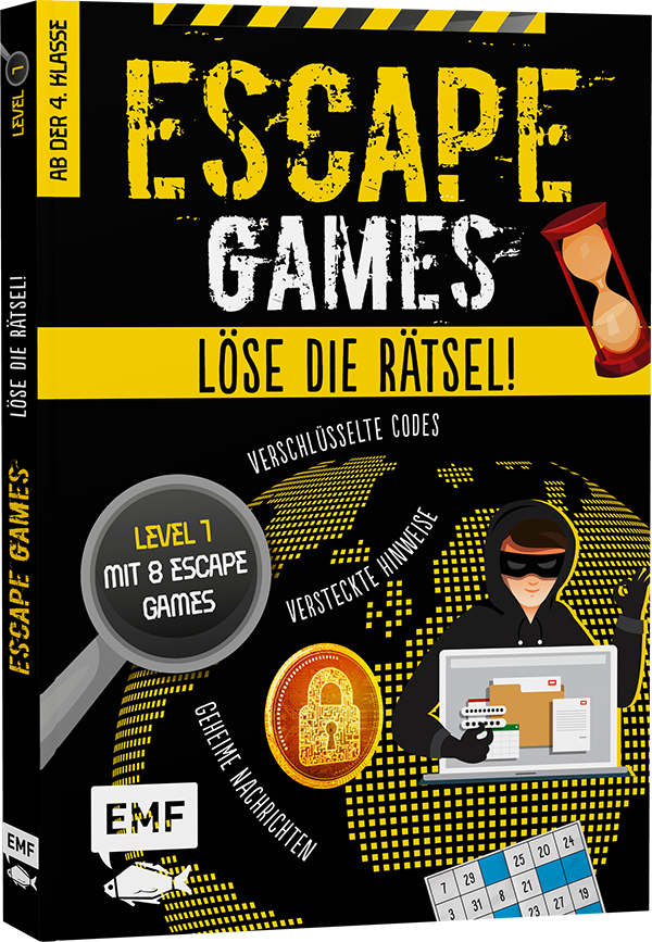 Anderes Coverbild Escape Games Level 1 (gelb) – Löse die Rätsel! – 8 Escape Games ab der 4. Klasse