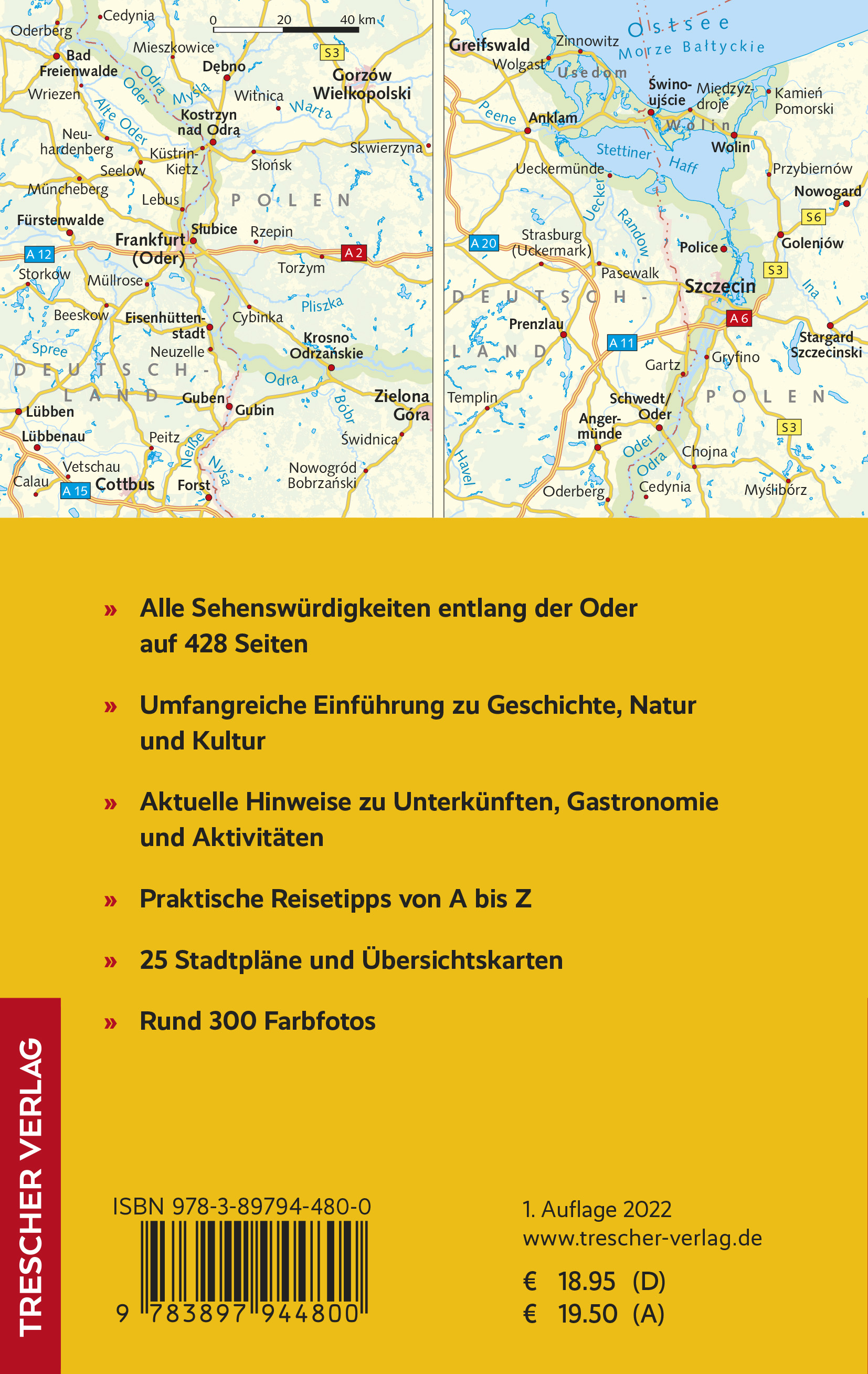 Rückseitencover TRESCHER Reiseführer Oder
