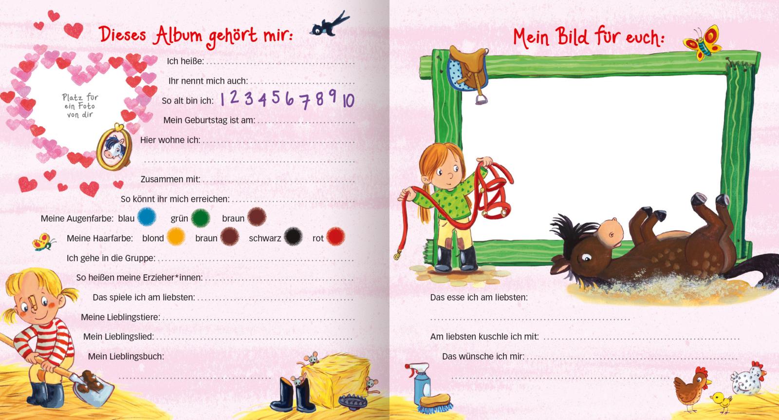Beispielinhalt (Bild) Meine Kindergarten-Freunde (Pferde)