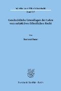 Geschichtliche Grundlagen der Lehre vom subjektiven öffentlichen Recht