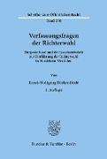 Verfassungsfragen der Richterwahl