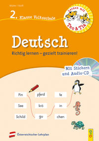 Vorderes Coverbild Lernen mit Teo und Tia Deutsch – 2. Klasse Volksschule mit CD