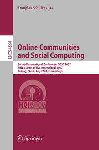 Vorderes Coverbild (hohe Qualität) Online Communities and Social Computing