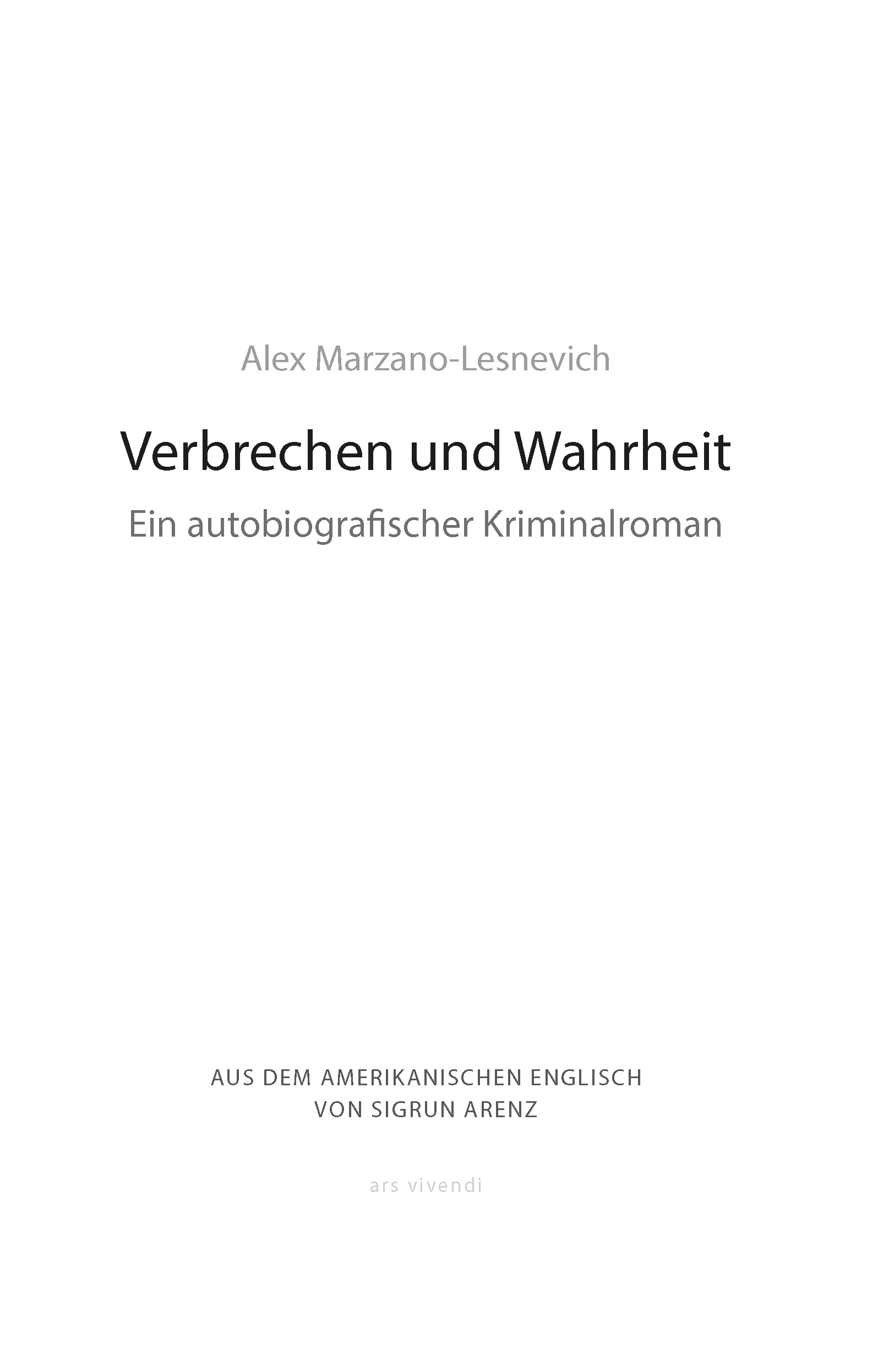 Beispielinhalt (Bild) Verbrechen und Wahrheit