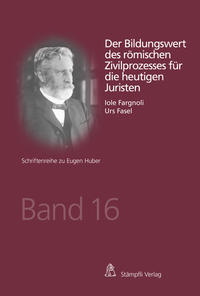 Vorderes Coverbild Der Bildungswert des römischen Zivilprozesses für die heutigen Juristen