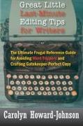 Great Little Last-Minute Editing Tips for Writers