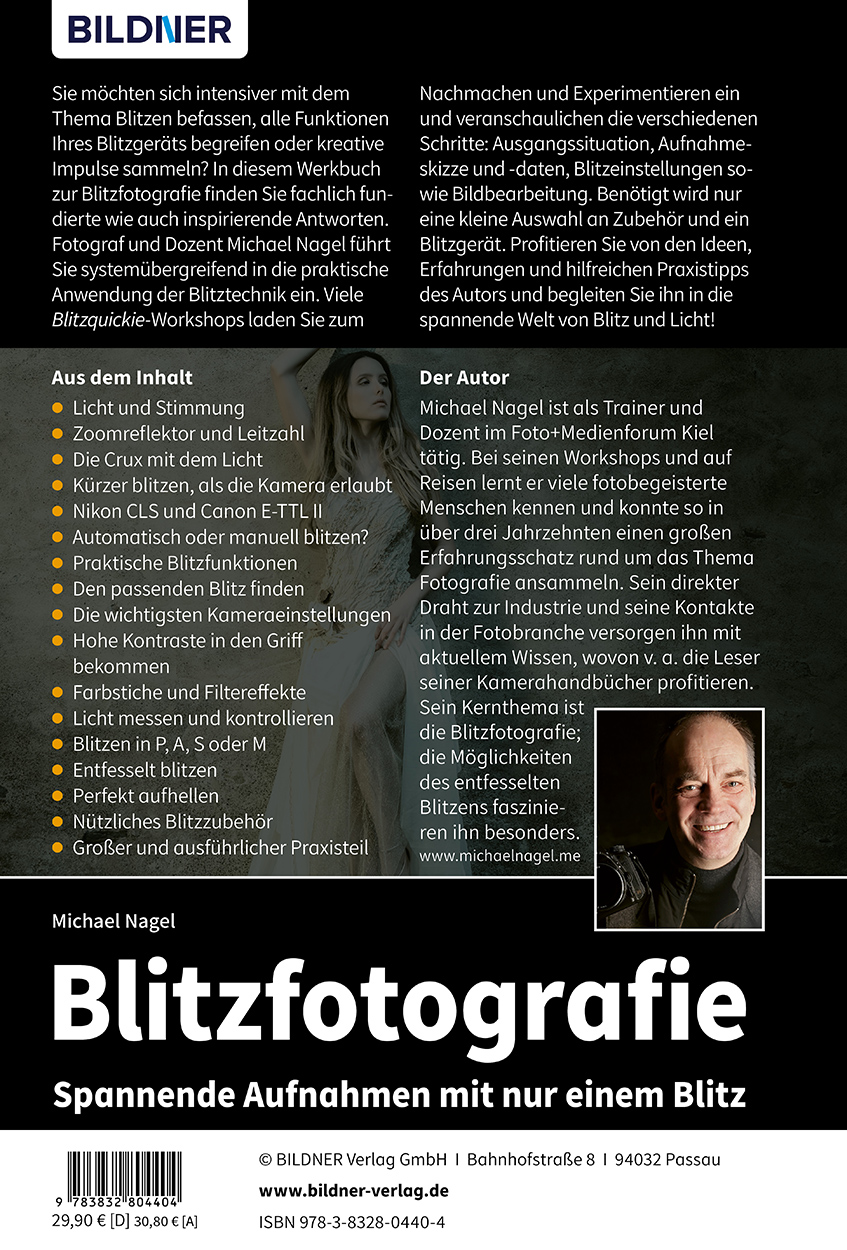 Rückseitencover Blitzfotografie