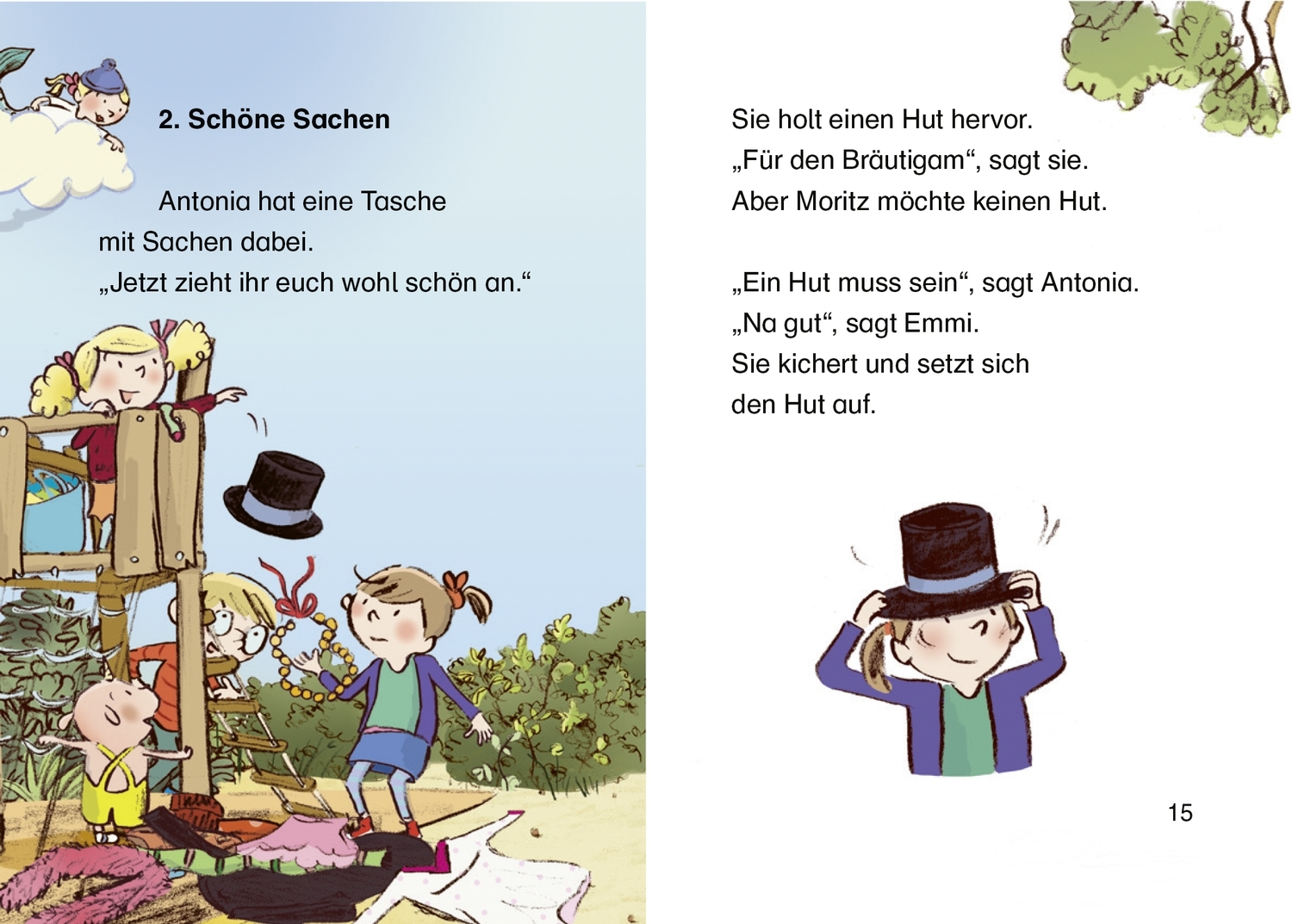 Beispielinhalt (Bild) Emmi & Einschwein. Hoppla, eine Hochzeit!