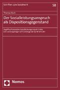 Der Sozialleistungsanspruch als Dispositionsgegenstand