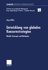 Vorderes Coverbild (hohe Qualität) Entwicklung von globalen Konzernstrategien