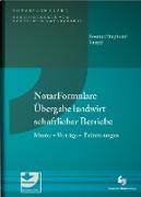 NotarFormulare Übergabe landwirtschaftlicher Betriebe