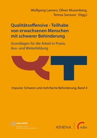 Vorderes Coverbild Qualitätsoffensive - Teilhabe von erwachsenen Menschen mit schwerer Behinderung