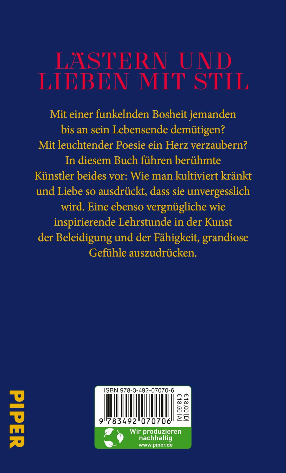 Rückseitencover »Sie sind wohl übers Ufer getreten, Sie Rinnsal!«