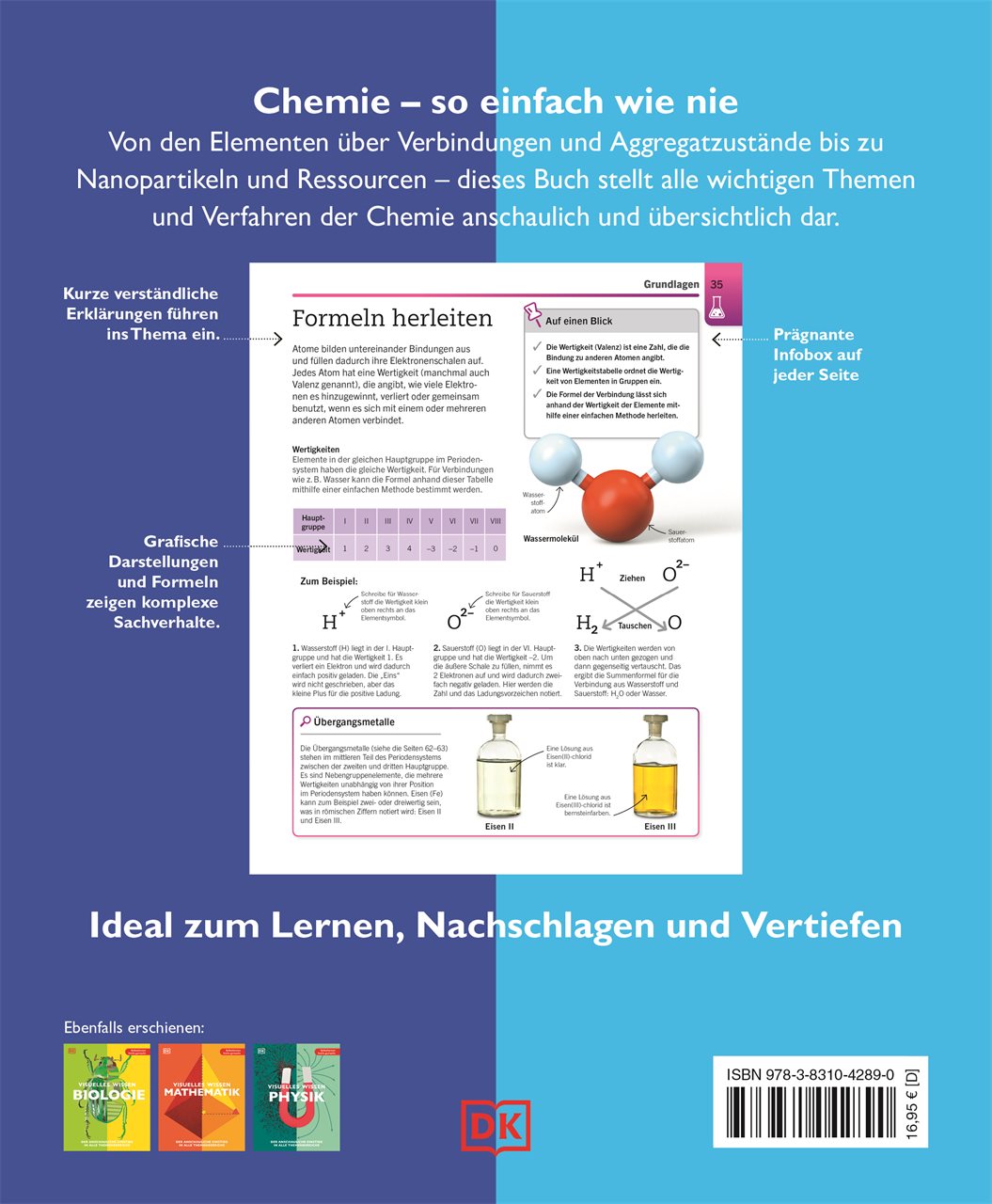 Rückseitencover Visuelles Wissen. Chemie