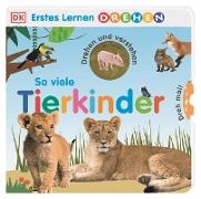 Erstes Lernen Drehen. So viele Tierkinder