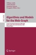 Algorithms and Models for the Web-Graph