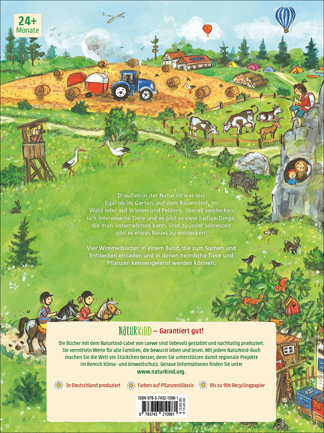 Rückseitencover Mein großes buntes Natur-Wimmelbuch (Sammelband)