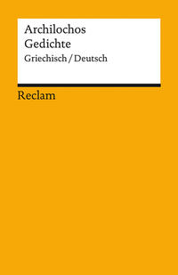 Vorderes Coverbild Gedichte. Griechisch/Deutsch