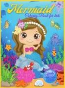 Mermaid Coloring Book For Kids Ages 4-8