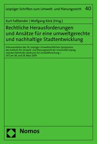 Vorderes Coverbild Rechtliche Herausforderungen und Ansätze für eine umweltgerechte und nachhaltige Stadtentwicklung