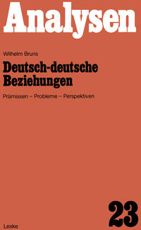 Vorderes Coverbild (hohe Qualität) Deutsch-deutsche Beziehungen