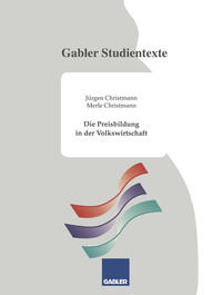 Vorderes Coverbild (hohe Qualität) Die Preisbildung in der Volkswirtschaft