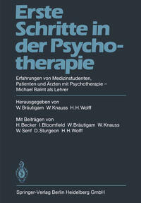Vorderes Coverbild (hohe Qualität) Erste Schritte in der Psychotherapie