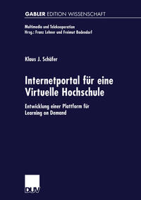 Vorderes Coverbild (hohe Qualität) Internetportal für eine Virtuelle Hochschule