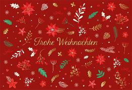 Doppelkarte. Frohes Fest / Weihnachten / Quer