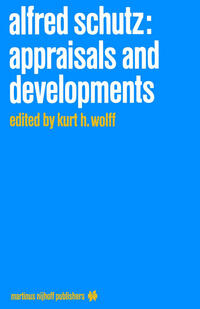 Vorderes Coverbild (hohe Qualität) Alfred Schutz: Appraisals and Developments