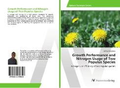 Growth Performance and Nitrogen Usage of Two Populus Species